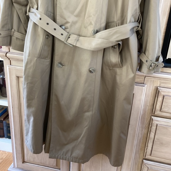 London Fog TOWNE trench coat mens sz 42 w/ warm lining belted - Picture 3 of 6